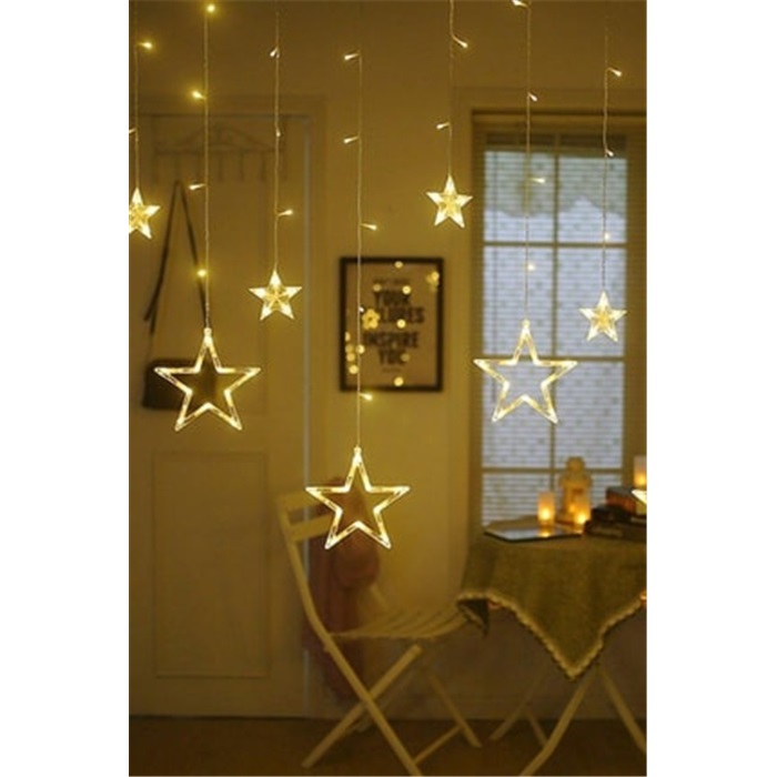 Akan Perde Yıldız Led Işık