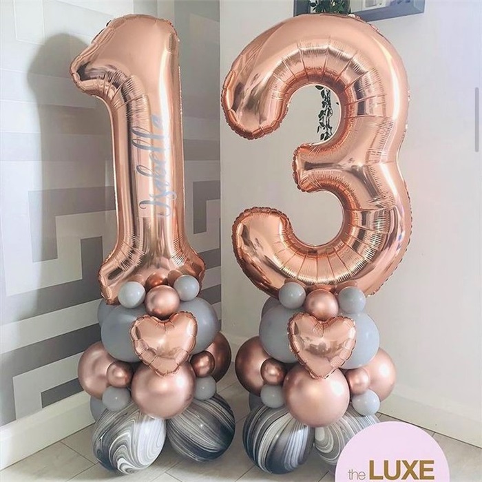 2 Adet Rakamli Balon Buketi