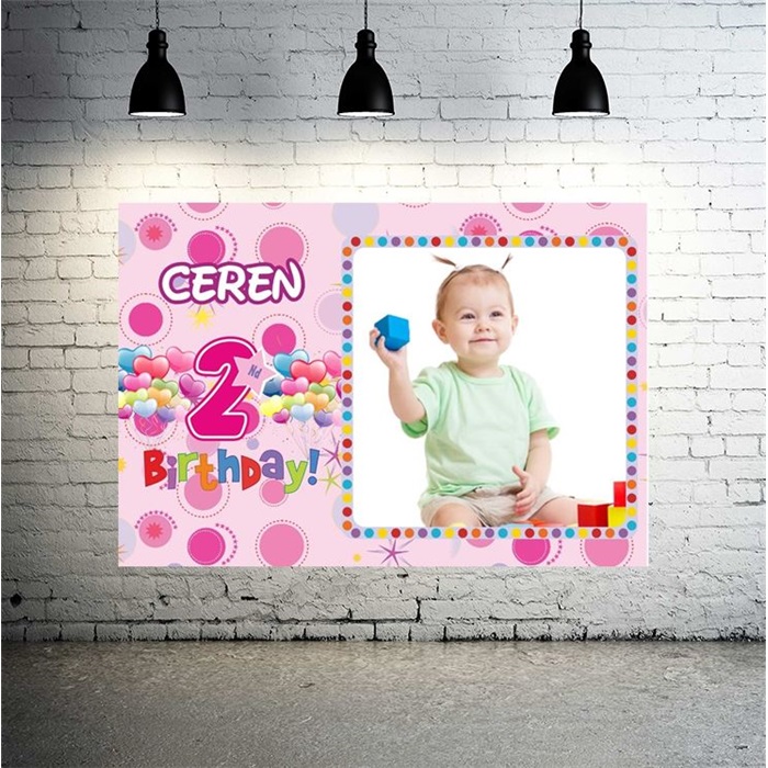 2 Yaş Kız Afiş Kişiye Özel