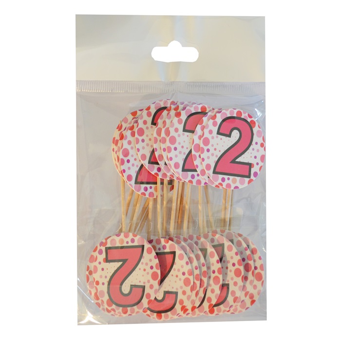 2 Yaş Temalı Pembe Kürdan