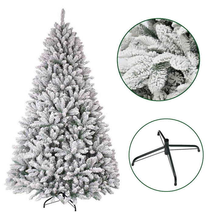 210 Cm Lüks Kar Görünümlü Çam Ağacı
