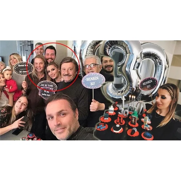 30 Yaş Temalı Pembe Konuşma Balonu Seti