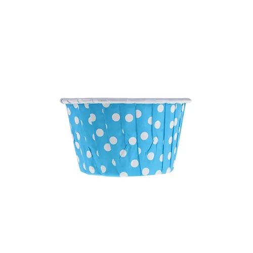 Mavi Puanlı Muffin Kek Kapsülü