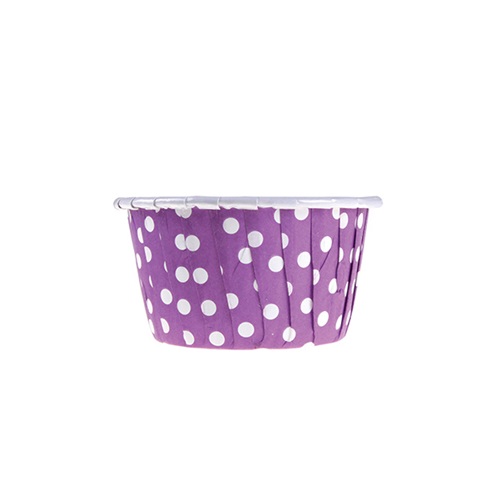 Mor Puanlı  Muffin Kek Kapsülü