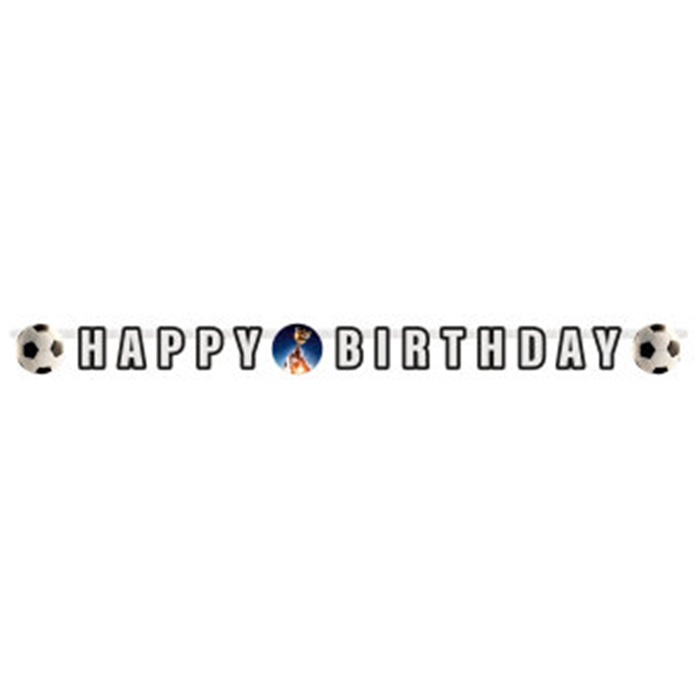 Amscan Futbol Konseptli Happy Birthday Yazı