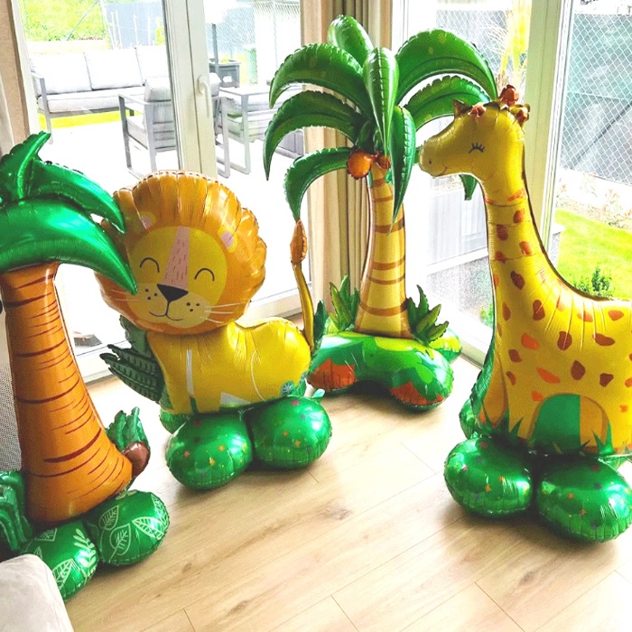 Ayaklı Dinozor Folyo Balon Yeşil