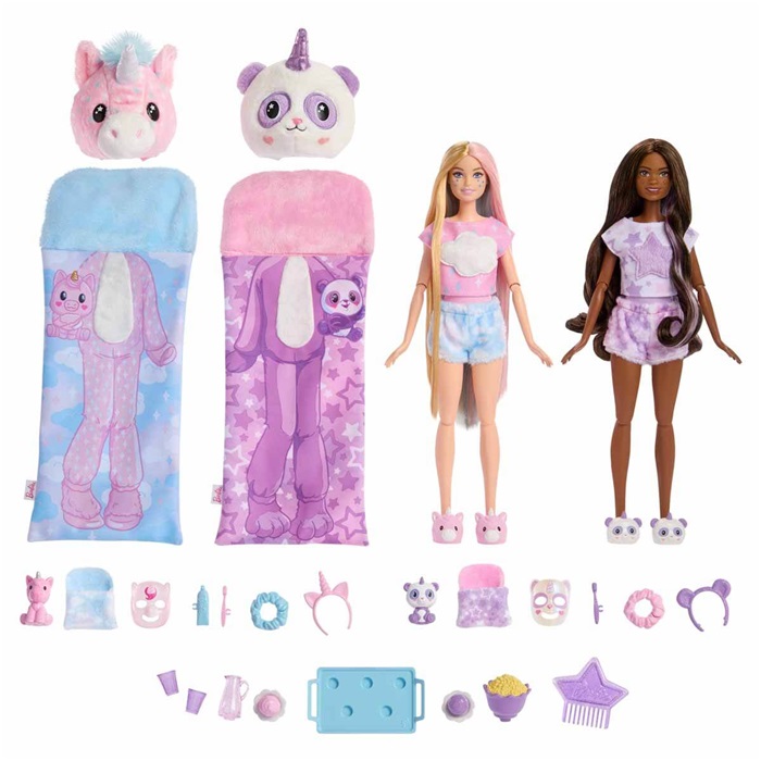Barbie Cutie Reveal Pijama Partisi Oyun Seti