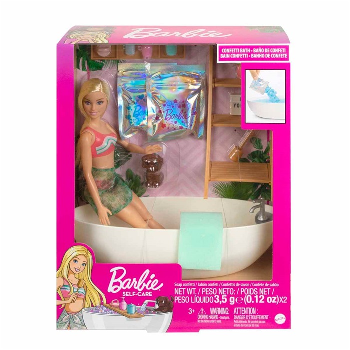 Barbie Wellness Barbie'nin Spa Günü Oyun Seti