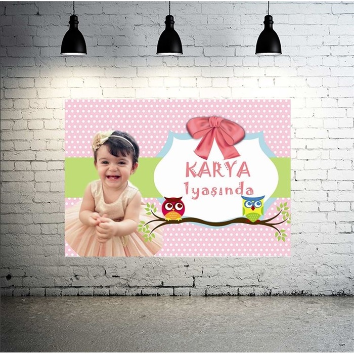 Baykuş Kişiye Özel Afiş 