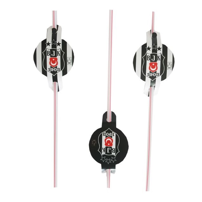 Beşiktaş Baskılı Plastik Pipet