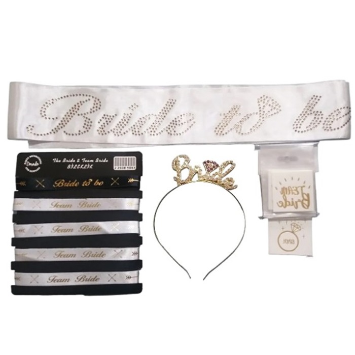 Beyaz Bride To Be Aksesuar Seti