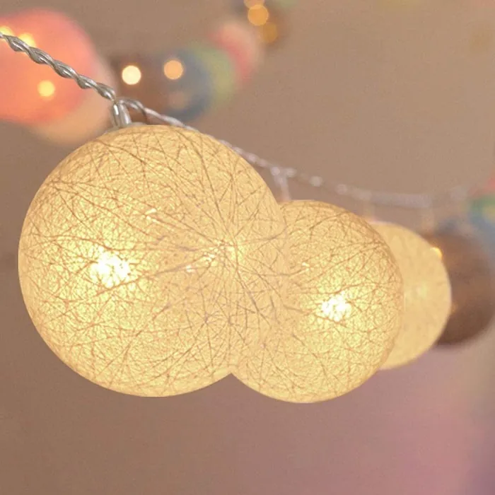Beyaz Pilli Top Led Işık