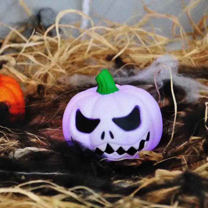 Cadılar Bayramı Beyaz Led Işıklı Bal Kabağı