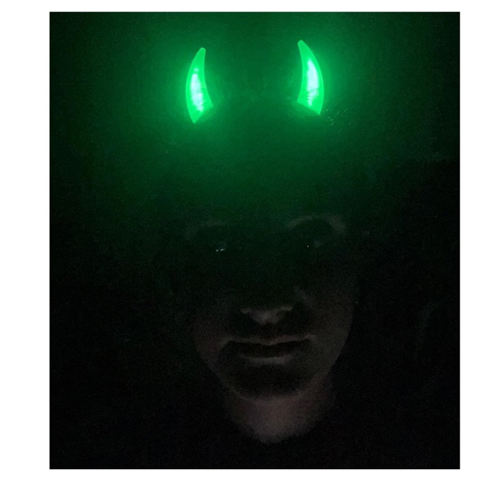 Cadılar Bayramı Işıklı Şeytan Taç