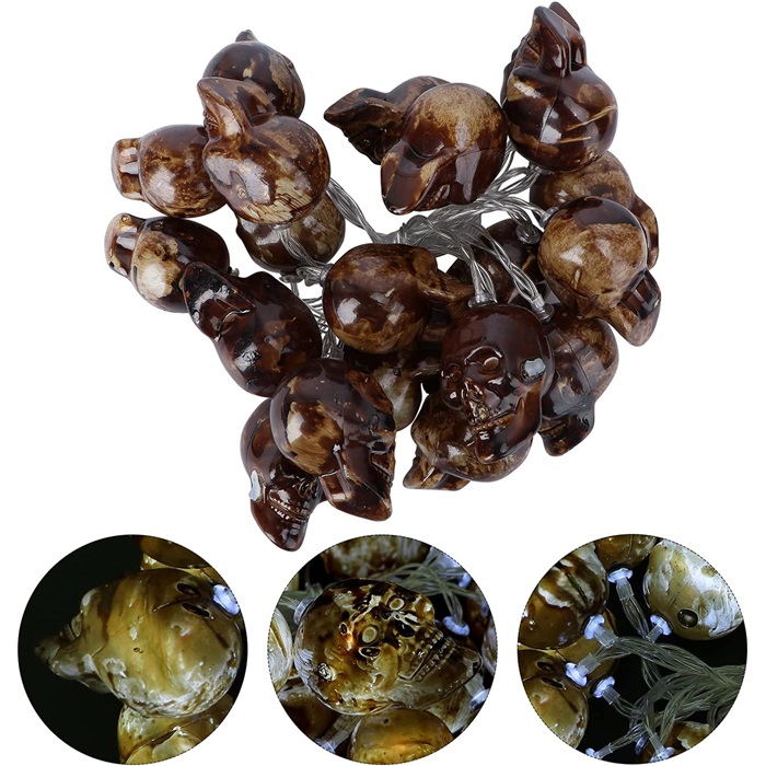 Cadılar Bayramı Kabak Işıklı Dekor Süs 10 lu