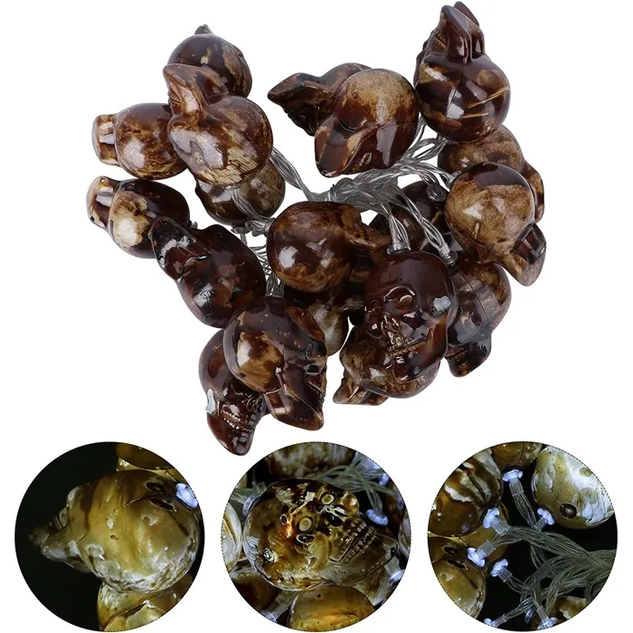 Cadılar Bayramı Kabak Işıklı Dekor Süs 10 lu