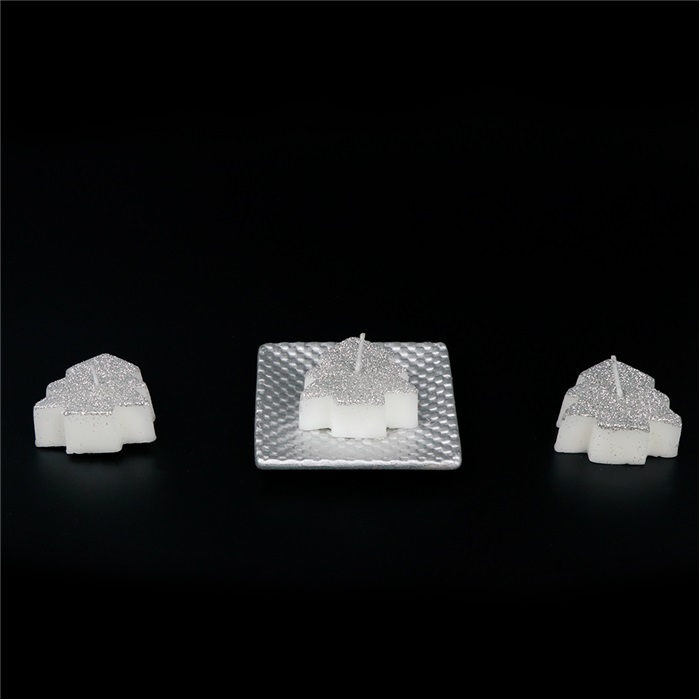 Çam Ağacı Hediyelik Mum Gümüş