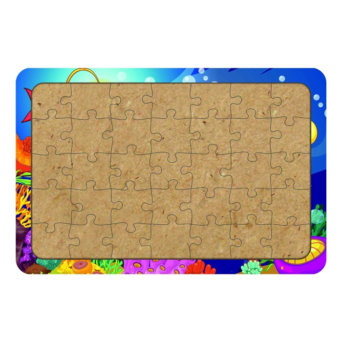 Denizaltı Ahşap Çocuk Puzzle Yapboz