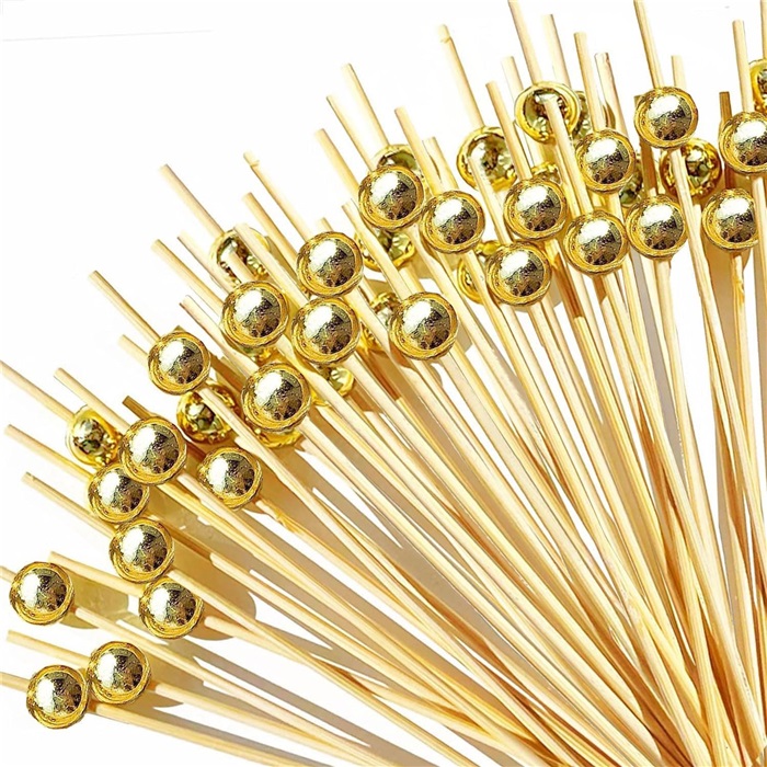 Gold Renkli İnci Kokteyl Çubuğu