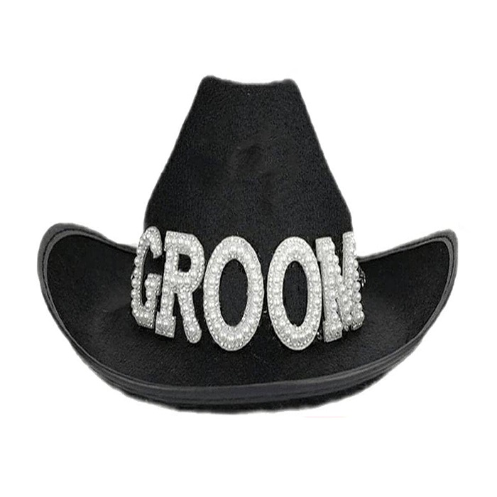 Groom Lüks Kovboy Şapka