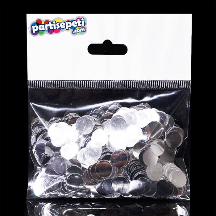 Gümüş Metalik Balon Konfetisi