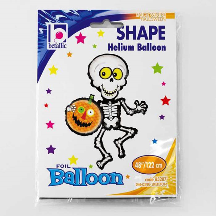 Halloween Dans Eden İskelet Folyo Balon