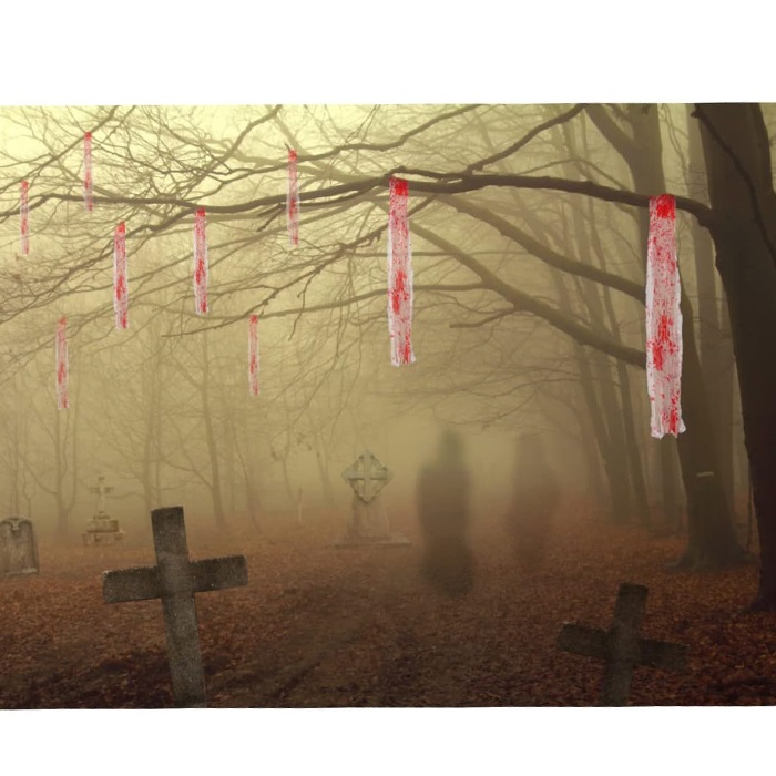 Halloween Kanlı Dekor Örtüsü