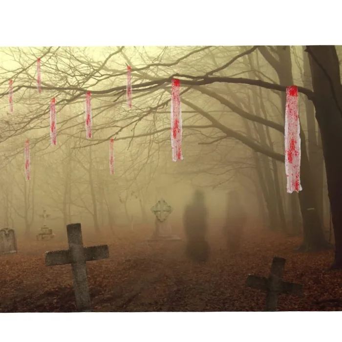 Halloween Kanlı Dekor Örtüsü
