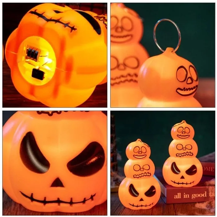 Halloween Işıklı Turuncu Balkabağı