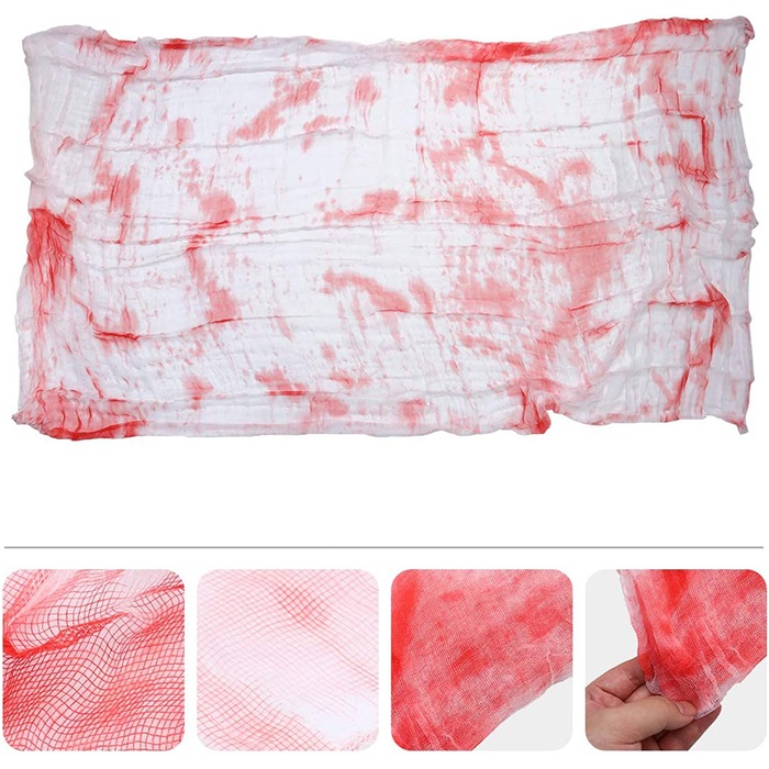 Cadılar Bayramı Dekorasyon Kan Lekeli Tül