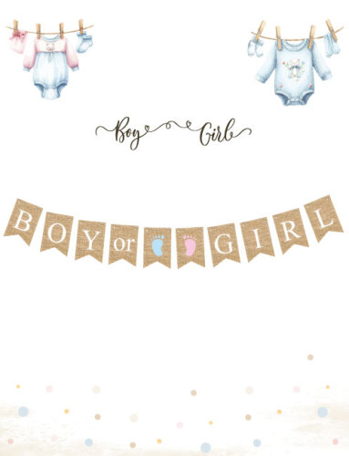 Boy Girl Kağıt Banner