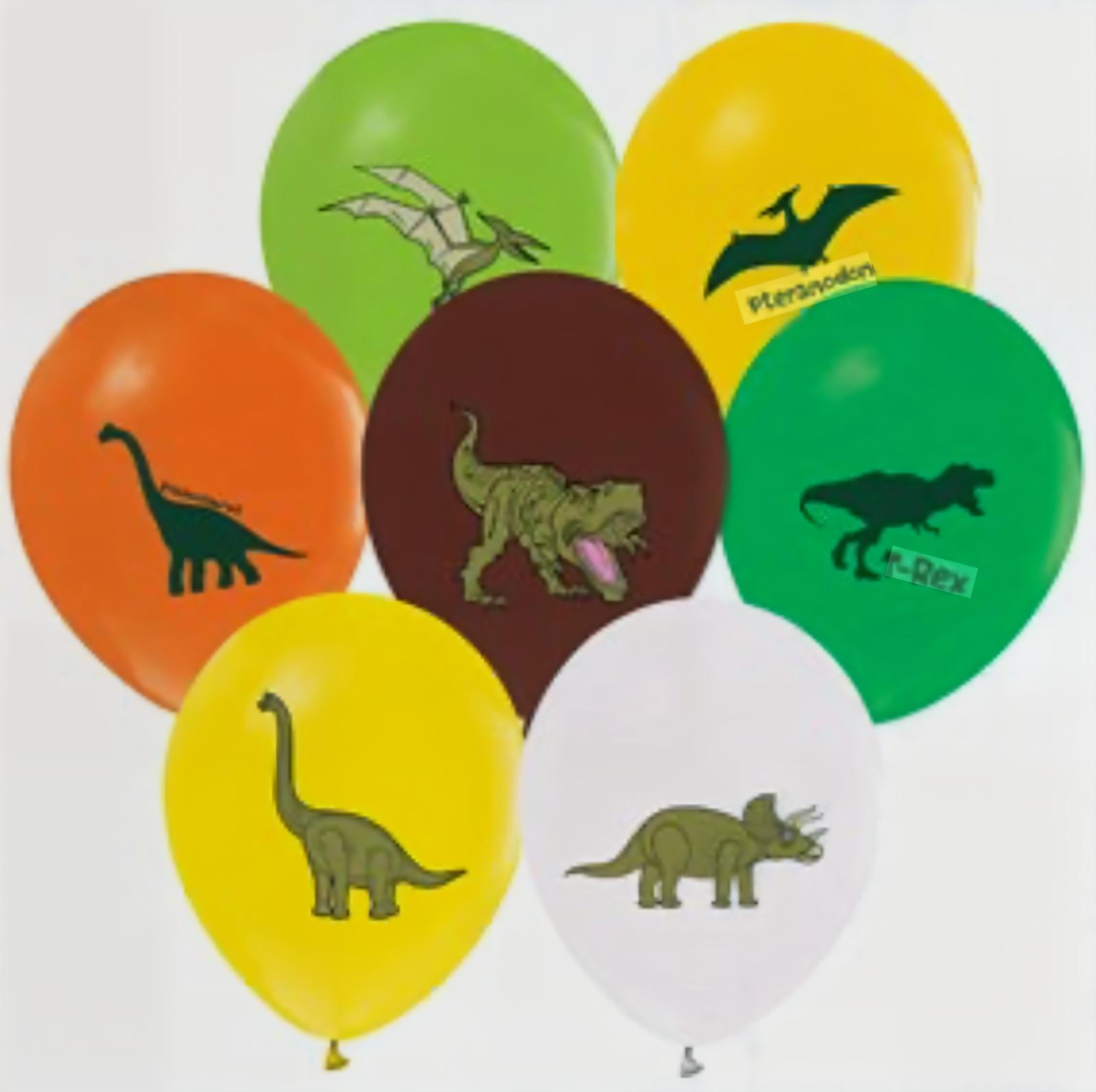 Doğum Günü Dinozor Balon 8 Adet