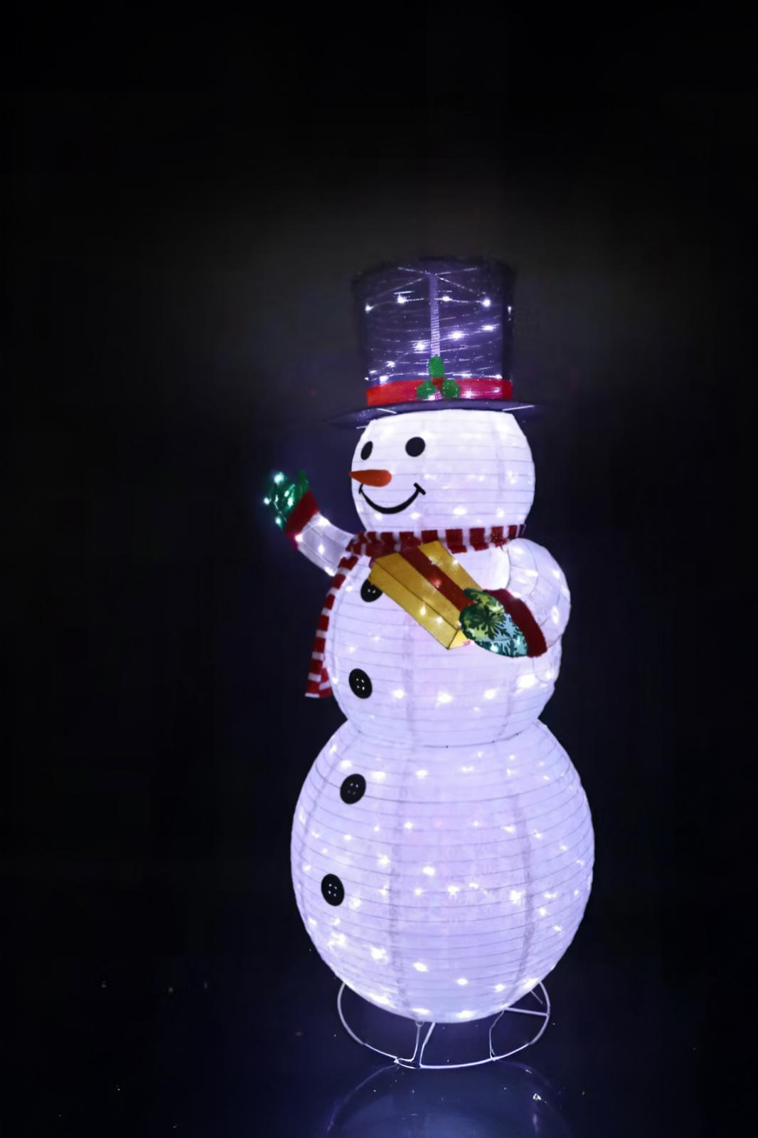 Yılbaşı Kardan Adam Dekor Ledli 180 CM