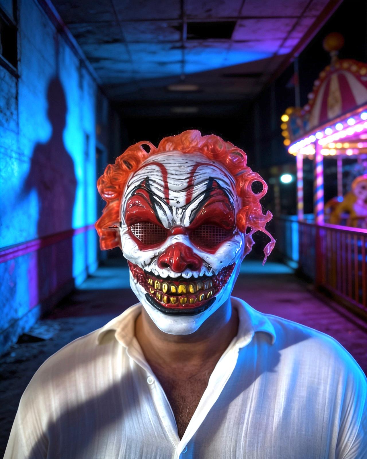 Halloween Joker Maskesi – Korkunç Palyaço Maskesi, Cadılar Bayramı Kostüm Maskesi
