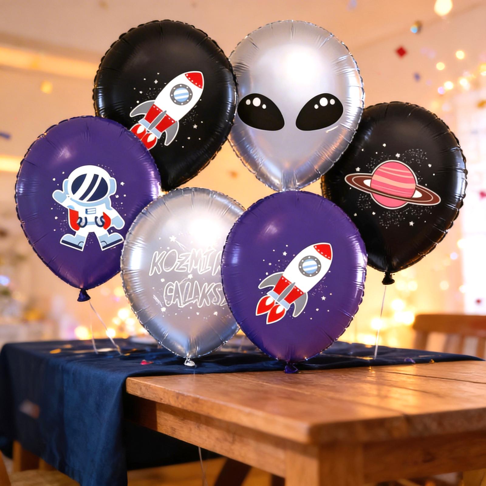 Uzay Temalı Lateks Balon 7'li