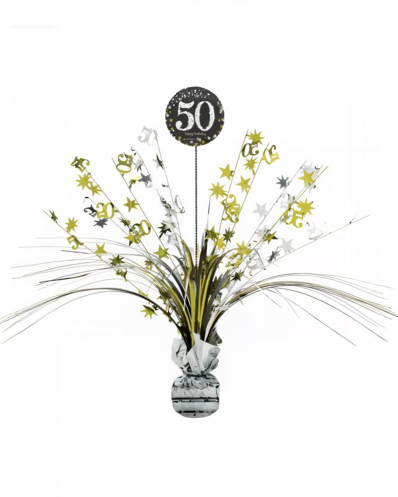 50 Yaş Temalı Doğum Günü Parti Masa Orta Süsü – Şık ve Dekoratif Masa Aksesuarı
