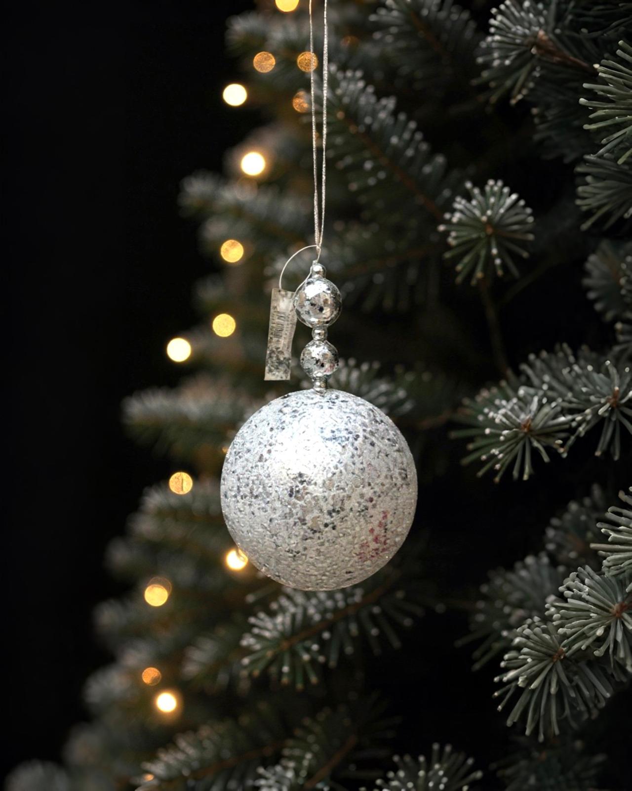 Yılbaşı Ağacı Gumus Simli 10*5 CM