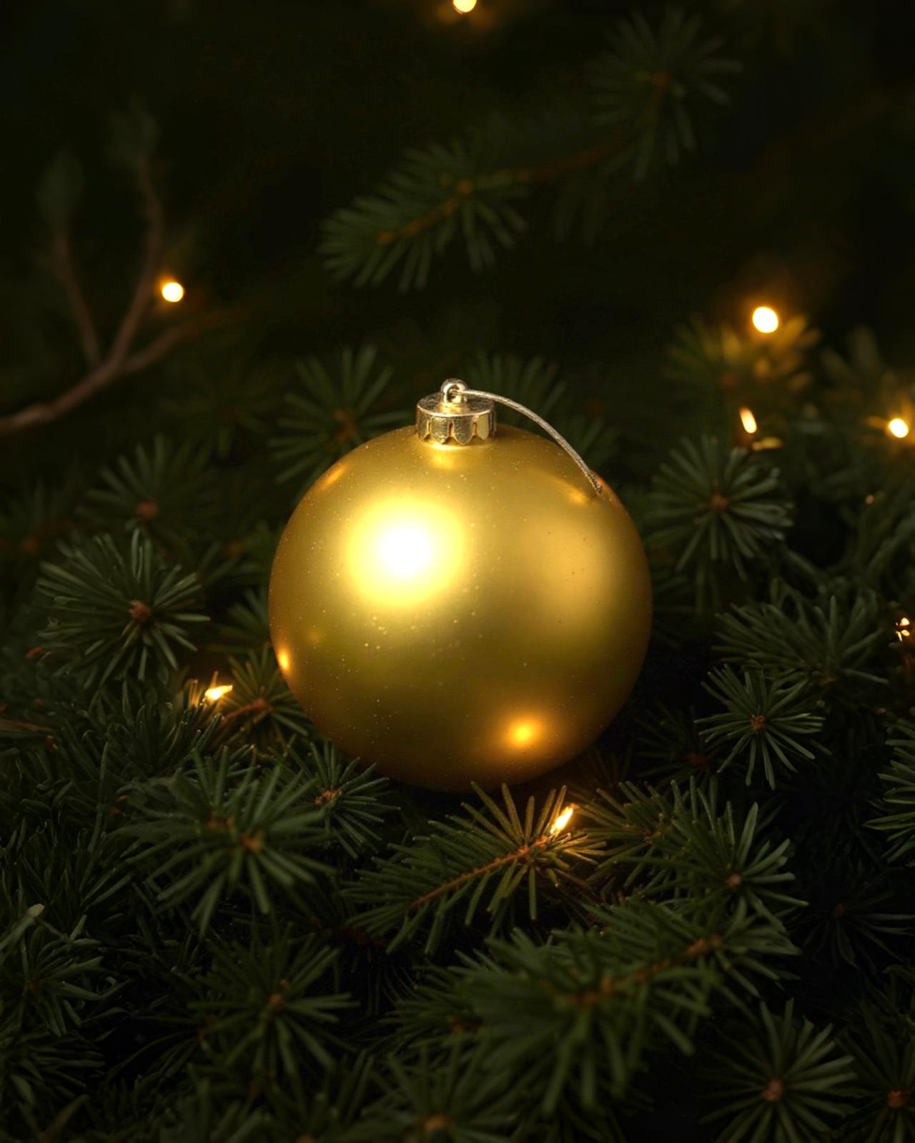 Yılbaşı Gekor  Gold 20 cmi Top Süs