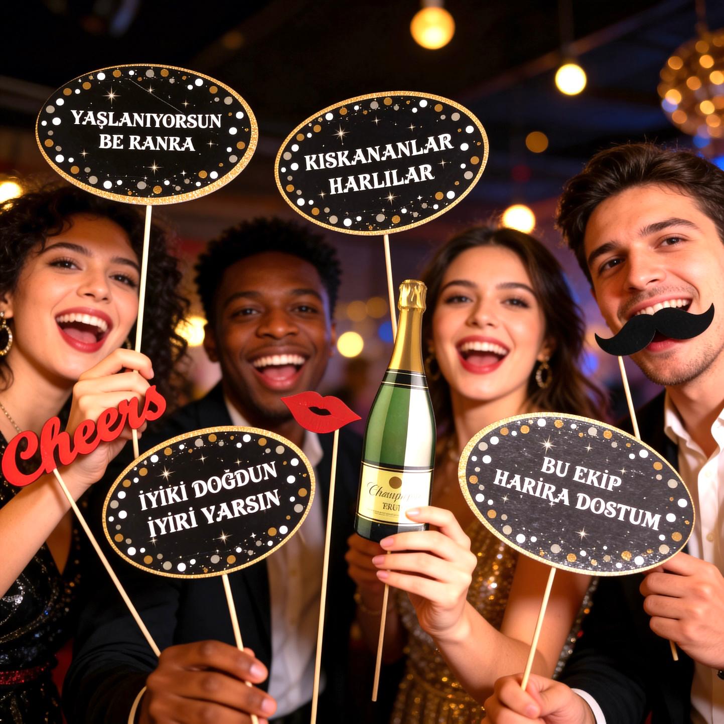 Yetişkin Konuşma Balonları Seti 10 Lu