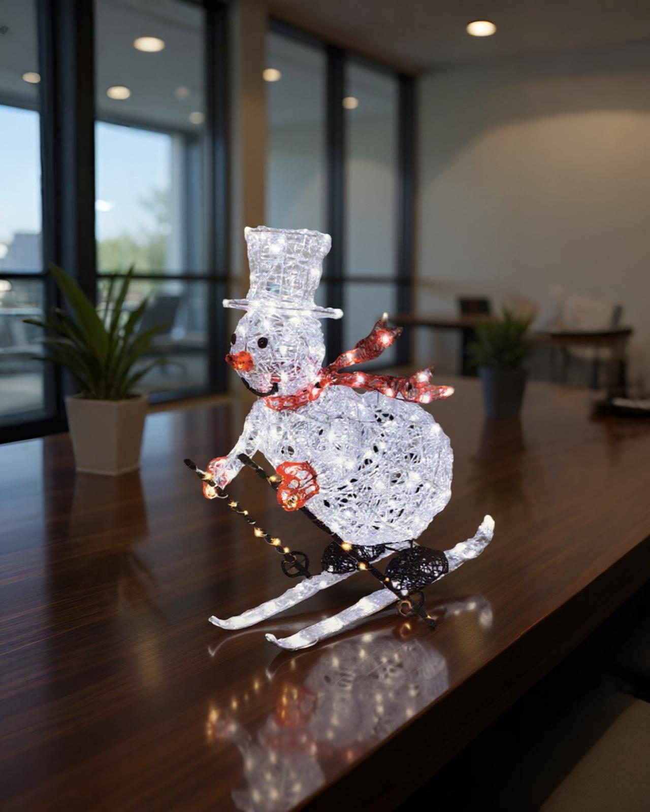 Yılbaşı Kardan Adam Kayak  150 LED 81 cm 1 adet