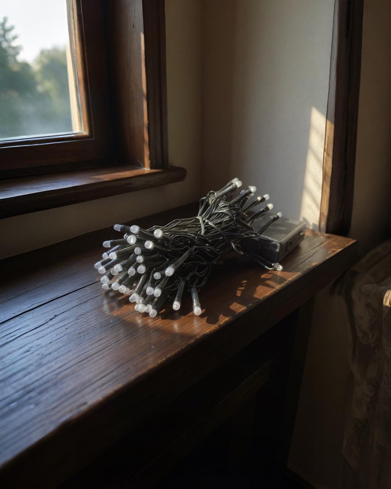 Yılbaşı Pilli Gün Işığı Led Işık 80 led / 8mt