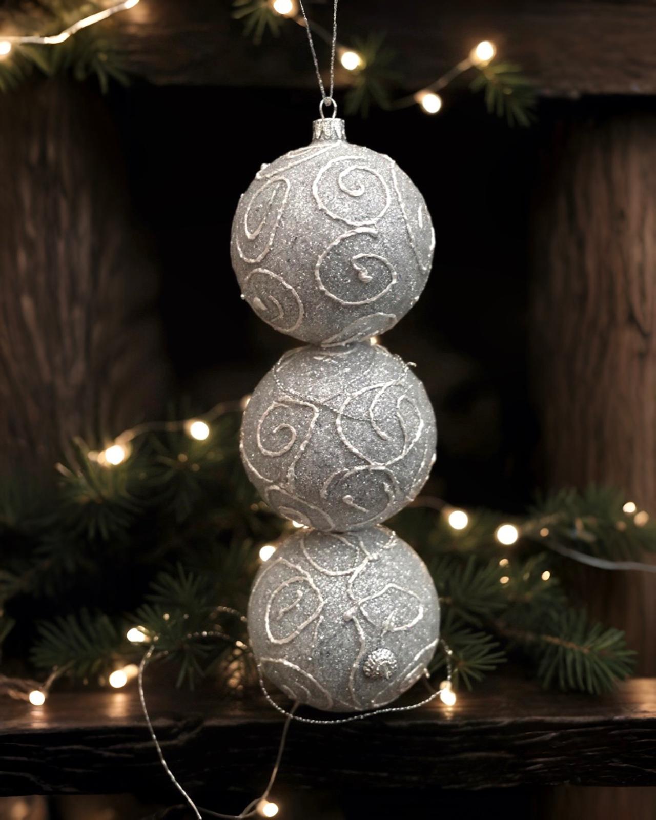 Yılbaşı Ağacı Lüks Top Süs 8 CM