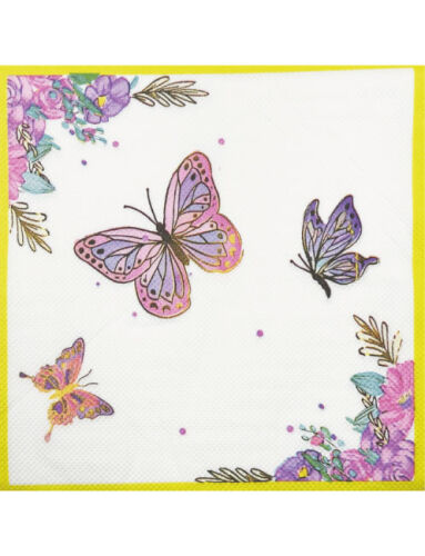 Kelebek Temalı Peçete 20 Adet