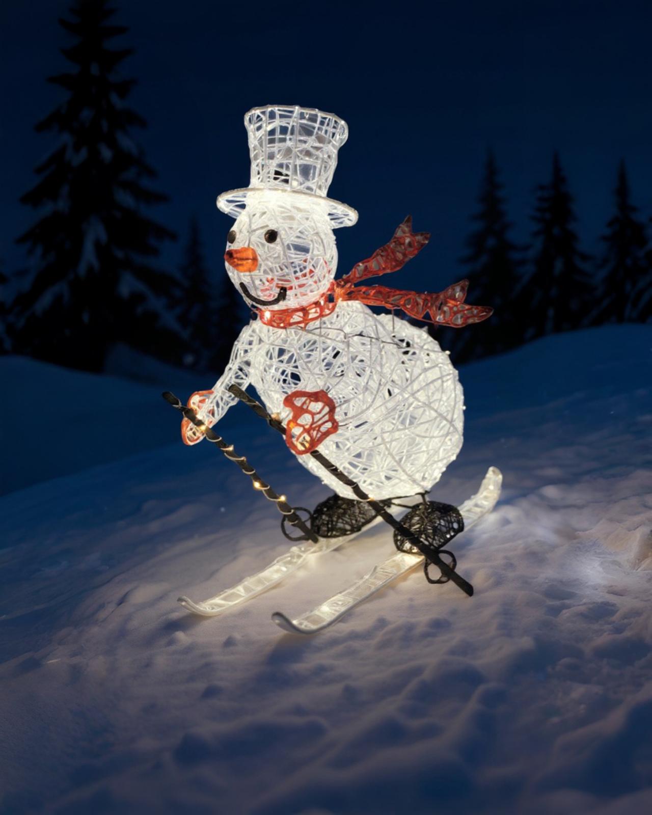 Yılbaşı Kardan Adam Kayak  150 LED 81 cm 1 adet