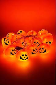 Cadılar Bayramı Kabak Işıklı Dekor Süs 10 lu