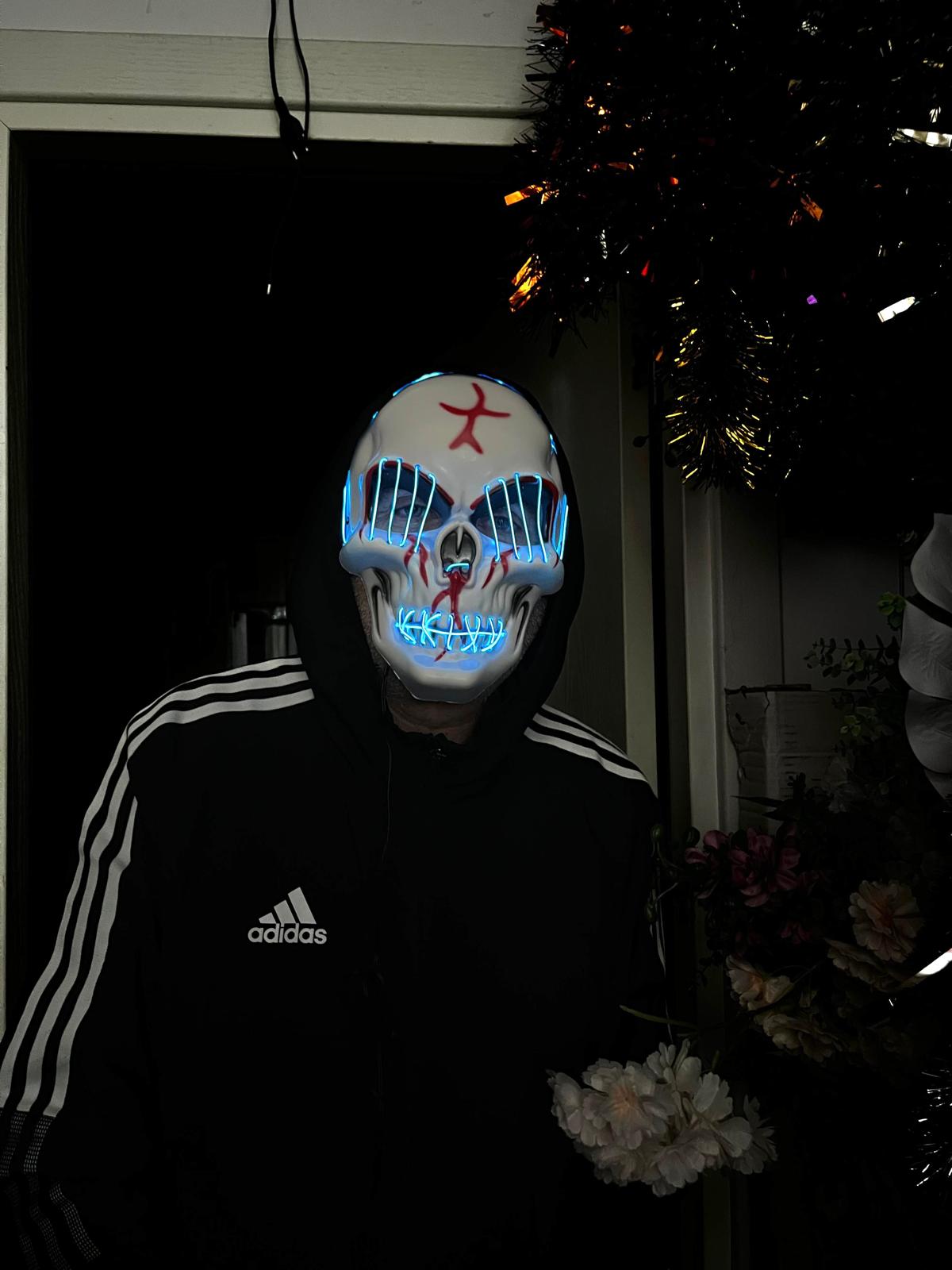 Kırmızı Renkli Neon Maske
