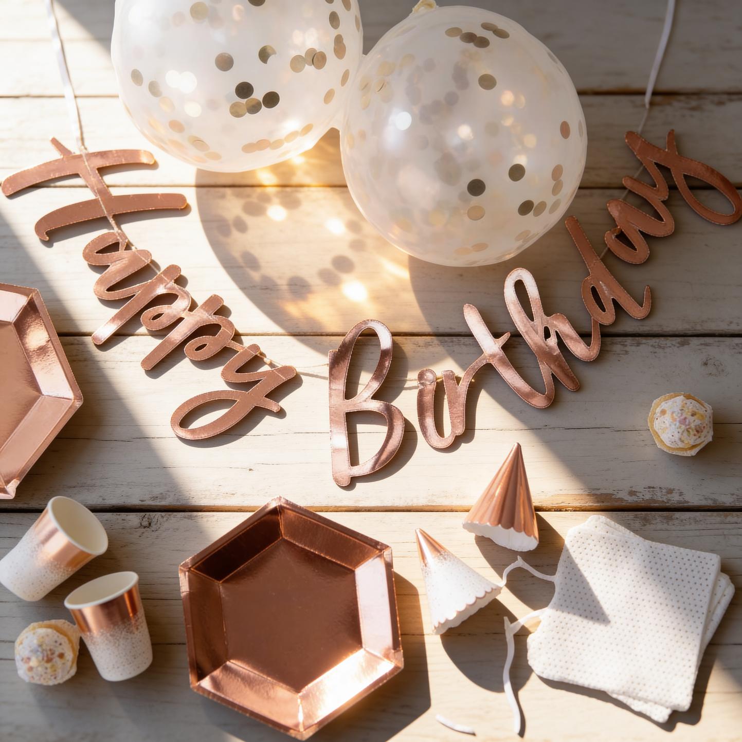 Ginger Ray Rose Gold Parti Seti