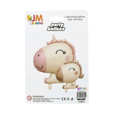 Sevimli Pastel Unicorn Figürlü Folyo Balon