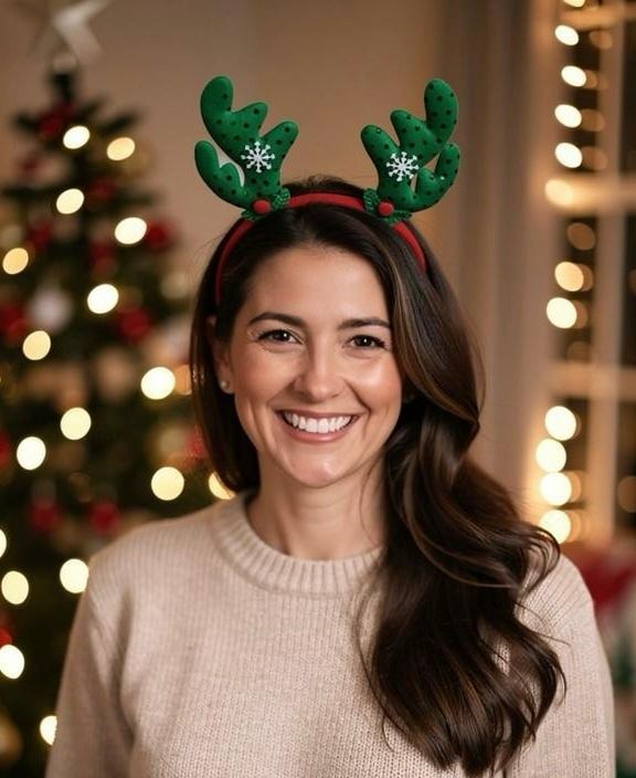 Yılbaşı Geyik Figürlü  Parti Taç