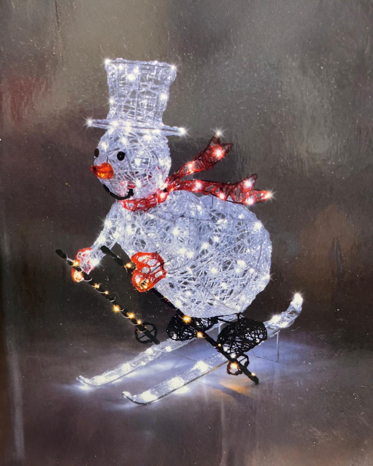 Yılbaşı Kardan Adam Kayak  150 LED 81 cm 1 adet